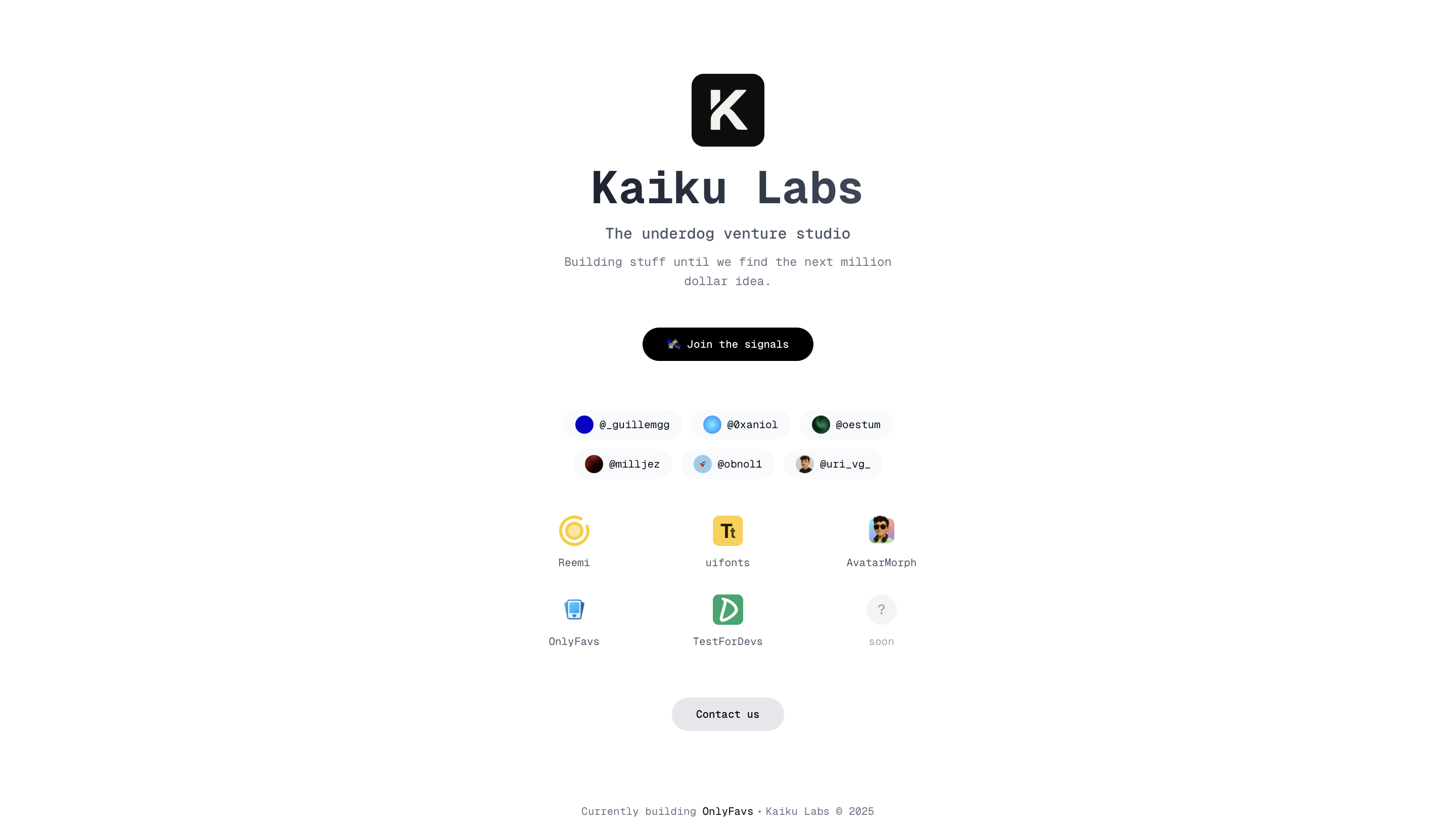 Preview of the application