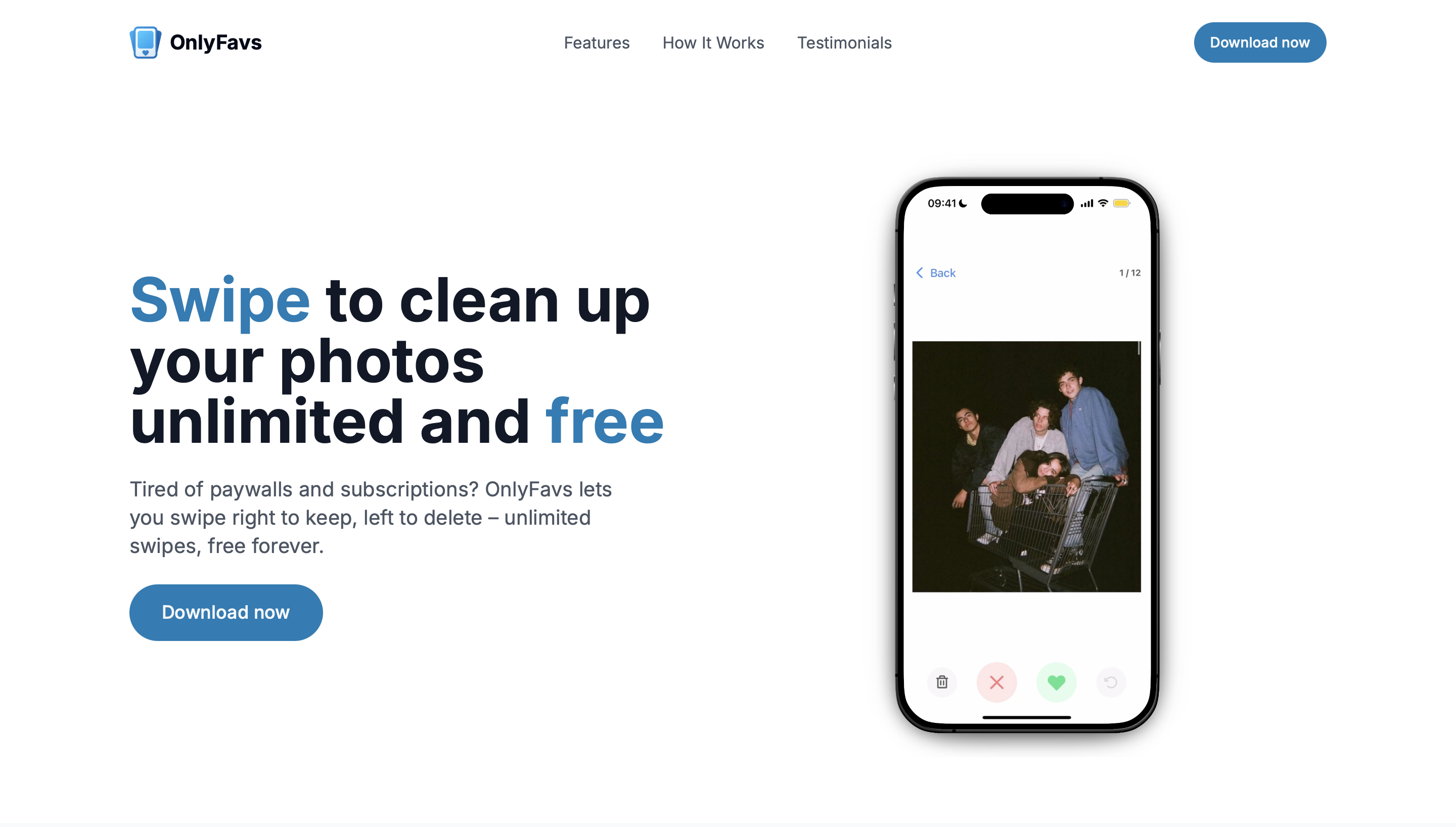 Preview of the application